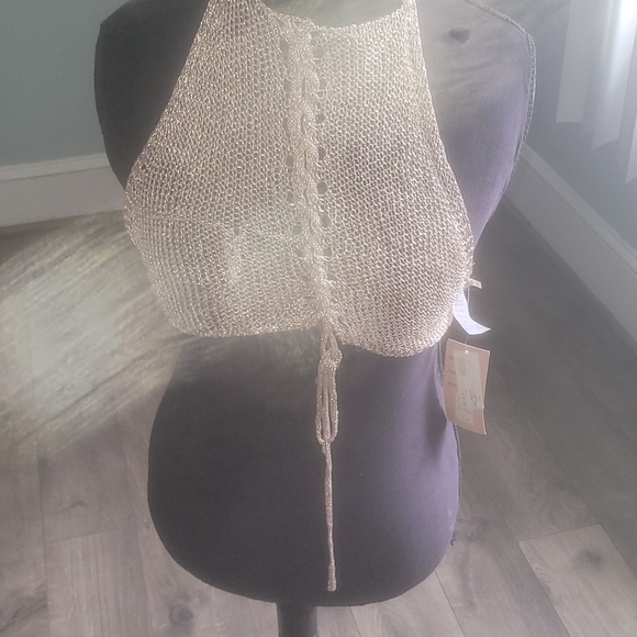 Two piece see through pants with halter top - Picture 1 of 4